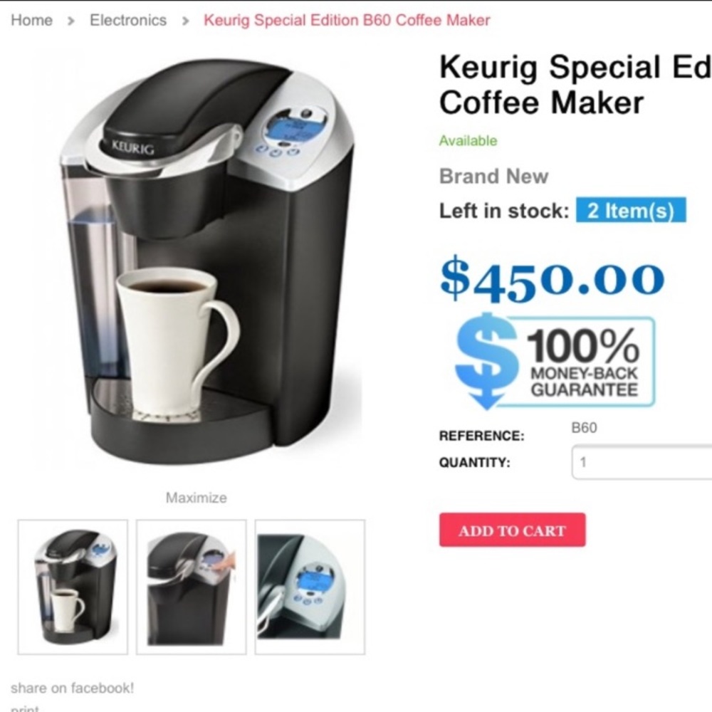 LTD EDITION EUC Keurig coffee w/ LEDscreen&program